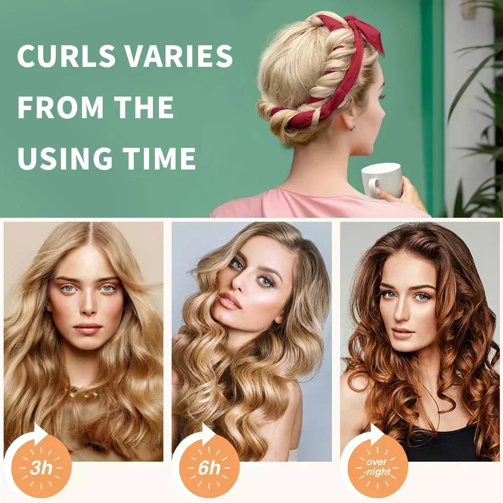 SilkWaves™ Heatless Hair Curler | No-Heat Curling Headband